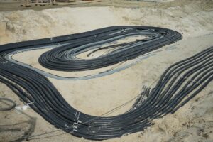 foto Nido - plaatsing kabels bij BASF Antwerpen